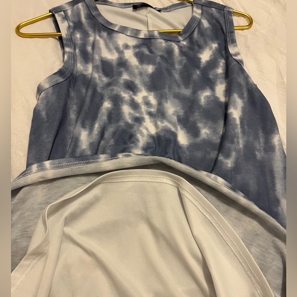 PrettyGarden tie dye tank dress blue size Med lined interior - Picture 5 of 5